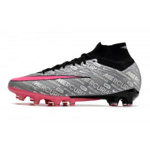 Nike Zoom Mercurial Superfly 9 Elite XXV AG - Silver/Pink