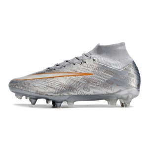 Nike Zoom Mercurial Superfly 9 Elite XXV SE SG Pro Anti Clog - Metallic Silver/Wolf Grey