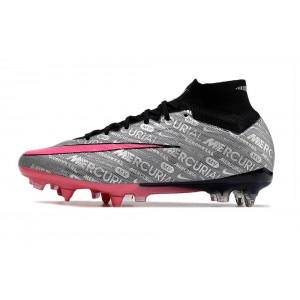 Nike Zoom Mercurial Superfly 9 Elite XXV SG Pro Anti Clog - Metallic Silver/Hyper Pink/Black