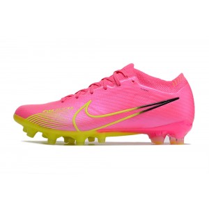 Nike Zoom Mercurial Vapor 15 Elite AG Artificial Grass Cleats - Pink Blast/Volt