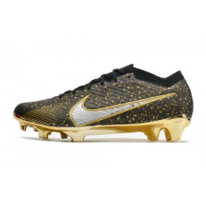 Nike Air Zoom Mercurial Vapor 15 Elite Fg Custom - Black/Gold