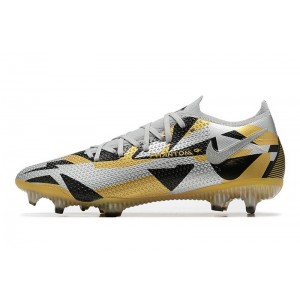 Nike Phantom GT 2 Elite Low-cut FG - Grey/Gold/Black