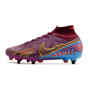 Nike Air Zoom Mercurial Superfly 9 Elite SG Player Edition Mbappe - Purple/Red