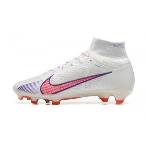 Nike Air Zoom Mercurial Superfly 9 Elite FG - White/Purple/Red
