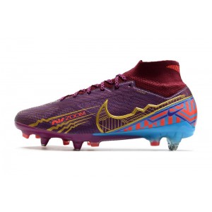 Nike Air Zoom Mercurial Superfly 9 Elite SG Anti Clog Mbappe - Dark Beetroot/Metallic Vivid Gold