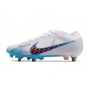 Nike Air Zoom Mercurial Vapor 15 Elite SG Removable Studs Blast - White/Baltic Blue/Pink Blast