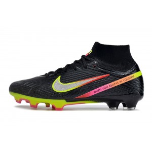 Nike x Marcus Rashford Zoom Mercurial Superfly 9 Elite FG - Black/Pink/Volt/Red