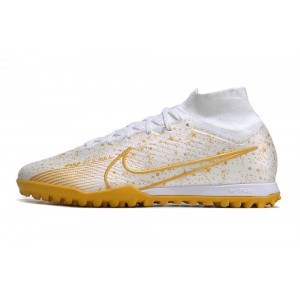 Nike Zoom Mercurial Superfly 9 By You Elite TF Turf - White/Gold