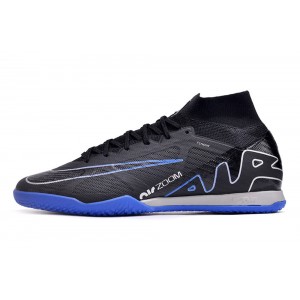 Nike Zoom Mercurial Superfly 9 Elite IC Indoor - Black/Blue/Grey