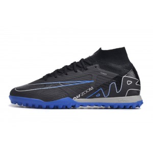Nike Zoom Mercurial Superfly 9 Elite TF Turf - Black/Royal Blue