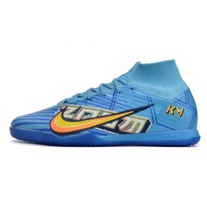 Nike Zoom Mercurial Superfly 9 KM Mbappe Pack Elite IC Indoor - Blue/White