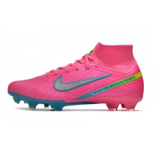 Nike Zoom Mercurial Superfly 9 Marcus Rashford Signature Elite FG - Pink/Blue/Green