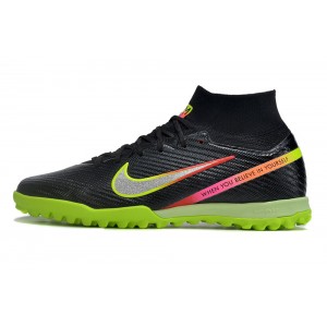 Nike Zoom Mercurial Superfly 9 Rashford Elite TF Turf - Black/Volt/Pink