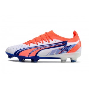Puma Ultra Ultimate Christian Pulisic FG/AG - White/Blazing Blue/Sunblaze