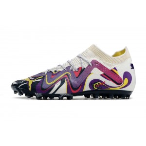 Puma Future Ultimate MG Creativity Pack - White/Violet/Yellow