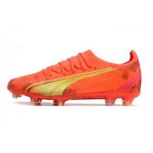 Puma Ultra Ultimate FG/AG 'Fearless' - Red/Fizzy Light/Puma Black