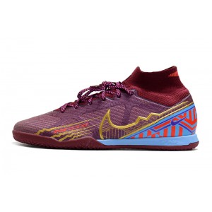 Nike Air Zoom Mercurial Superfly 9 Elite IC Mbappe KM - Purple/Blue/Gold