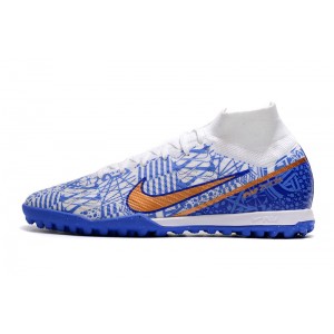 Nike Air Zoom Mercurial CR7 Superfly 9 Elite TF  - Blue/White/Gold