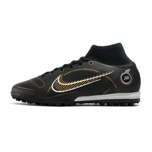 Nike Mercurial Superfly 8 Elite TF 'Shadow' - Black/Gold/Silver