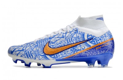 Nike Air Zoom Mercurial Superfly 9 Elite FG CR7 - White/Blue/Gold