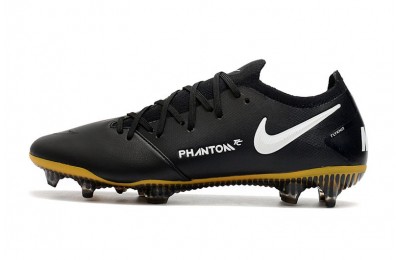 Nike Phantom GT K-Leather Tech Craft FG - Black / White / Pro Gold / Metallic Gold