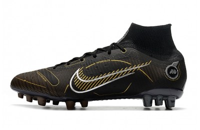 Nike Mercurial Superfly 8 Elite AG Shadow - Black/Metallic Gold/Silver