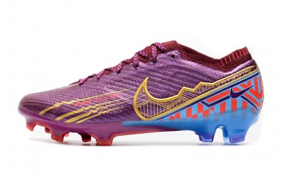 Nike Air Zoom Mercurial Vapor 15 Elite FG Mbappe KM - Purple/Blue/Gold