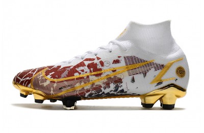Kids Nike Mercurial Superfly 8 Elite FG CR110 Gold White