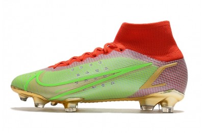 Nike Mercurial Superfly 8 Elite FG Mbappe - Green/Red/Gold