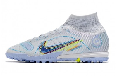 Nike Mercurial Superfly 8 Elite TF Progress - White Grey/Blue