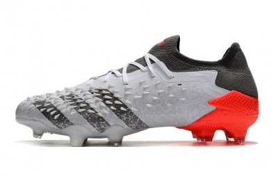 Adidas Predator Freak .1 Low FG WhiteSpark - White/Iron Metal/Solar Red