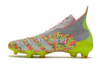 Adidas Predator Freak+ FG Numbers Up - Grey / White / Solar Yellow