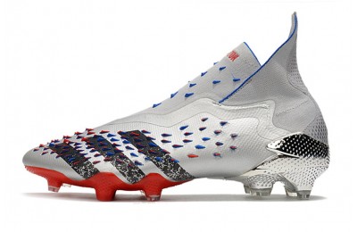 Adidas Predator Freak+ FG Showpiece - Silver / Black/ Red / Blue