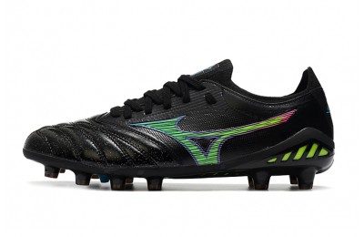 Mizuno Morelia Neo III Beta Japan Fg Cyber Pack - Black / Blue Atoll