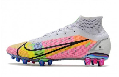 Nike Mercurial Superfly 8 'Dragonfly' Elite AG - White/Metallic Silver/Dark/Raisin