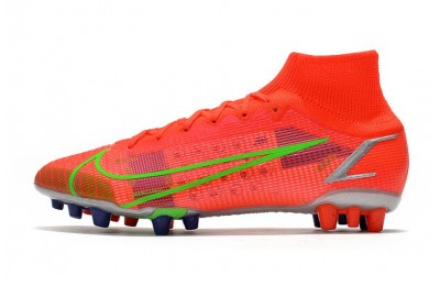 Nike Mercurial Superfly 8 Elite AG - Bright Crimson / Metallic Silver