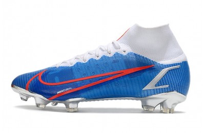 Nike Mercurial Superfly 8 Elite FG - Blue/Red/Silver