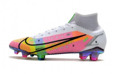 Nike Mercurial Superfly Dragonfly 8 Elite FG - White/Metallic Silver/Dark Raisin
