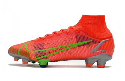 Nike Mercurial Superfly 8 Elite FG - Bright Crimson/Metallic Silver