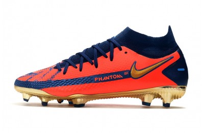Nike Phantom GT Elite DF FG - Red / Gold / Navy