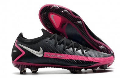 Nike Phantom Gt Elite Fg - Black / Metallic Silver / Pink Blast