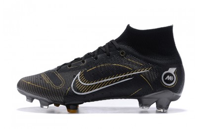 Nike Mercurial Superfly 8 Elite FG 'Shadow Black' - Black / Gold / Silver