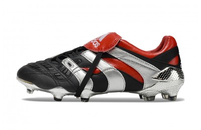 Adidas Predator Accelerator 25th Anniversary FG - Black/Metallic Silver/Red