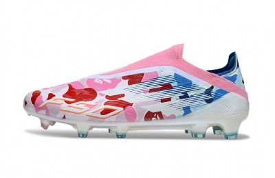 Adidas F50 Elite Laceless FG Bape - Clear Pink/Footwear White/Ice Blue