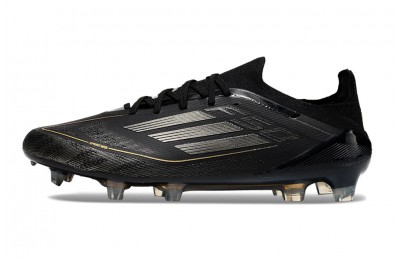 Adidas F50 Elite With Laces FG Dark Spark Pack - Black/Gold Metallic