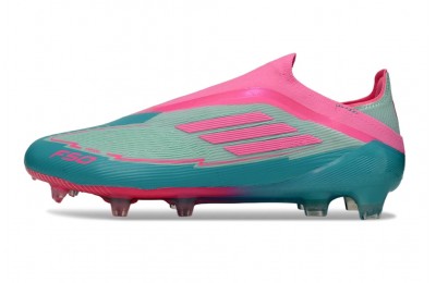 Adidas F50 Messi La Vida Tropical Elite Laceless FG - Flash Aqua/Lucid Pink