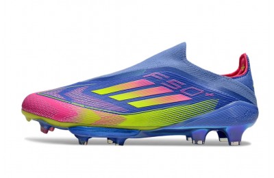 Adidas F50+ Laceless Celestial Victory Pack Elite FG - Blue/Pink/Lucid Lemon