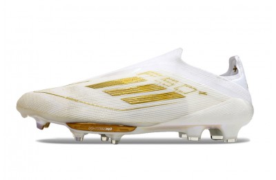 Adidas F50+ Laceless Day Spark Pack Elite FG - White/Gold