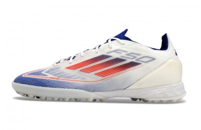 Adidas F50 Pro TF Turf Advancement Pack - White/Solar Red/Blue