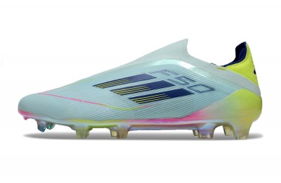 Adidas F50 Stellar Icon Elite Laceless FG - Almost Blue/Semi Lucid Blue/Yellow